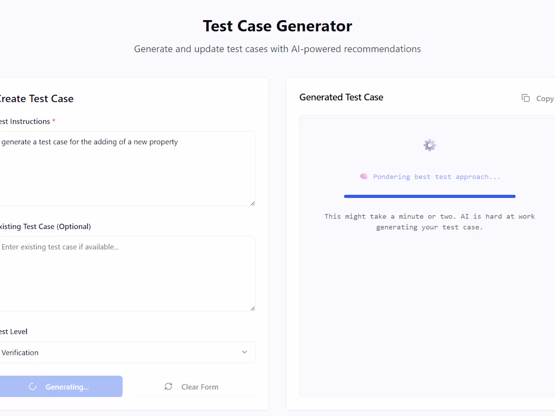 Cover image for AI-powered test case generator