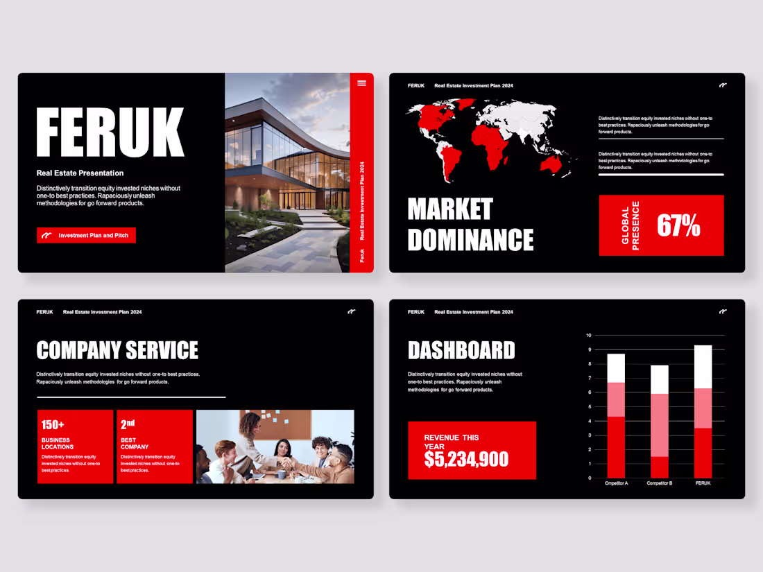 Cover image for FERUK Real Estate Agency - Business Proposal