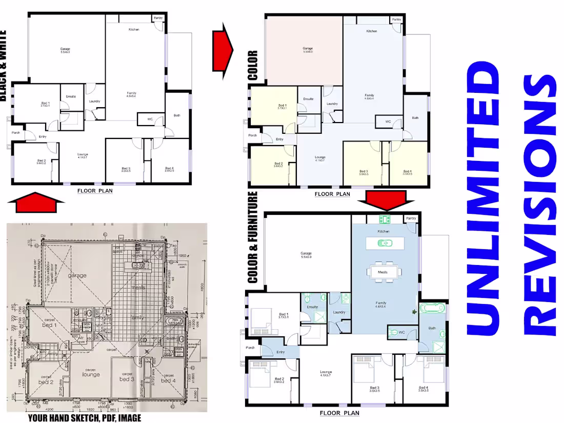 Cover image for I will redraw floor plan for real estate agents and architects