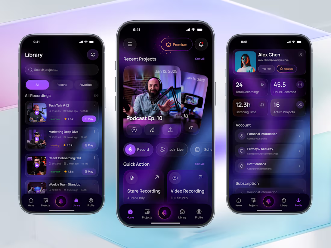 Cover image for Design a Cutting-Edge Mobile App for Studio-Quality Podcasts