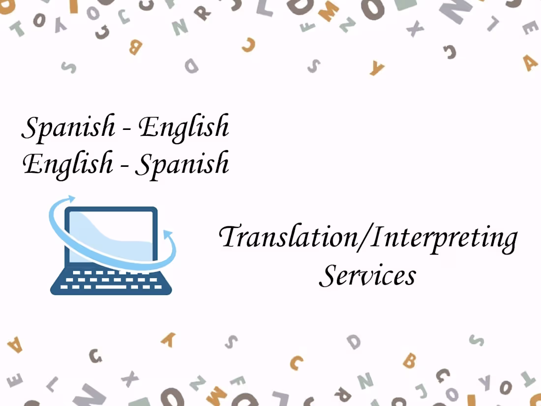 Cover image for Translation Spanish-English