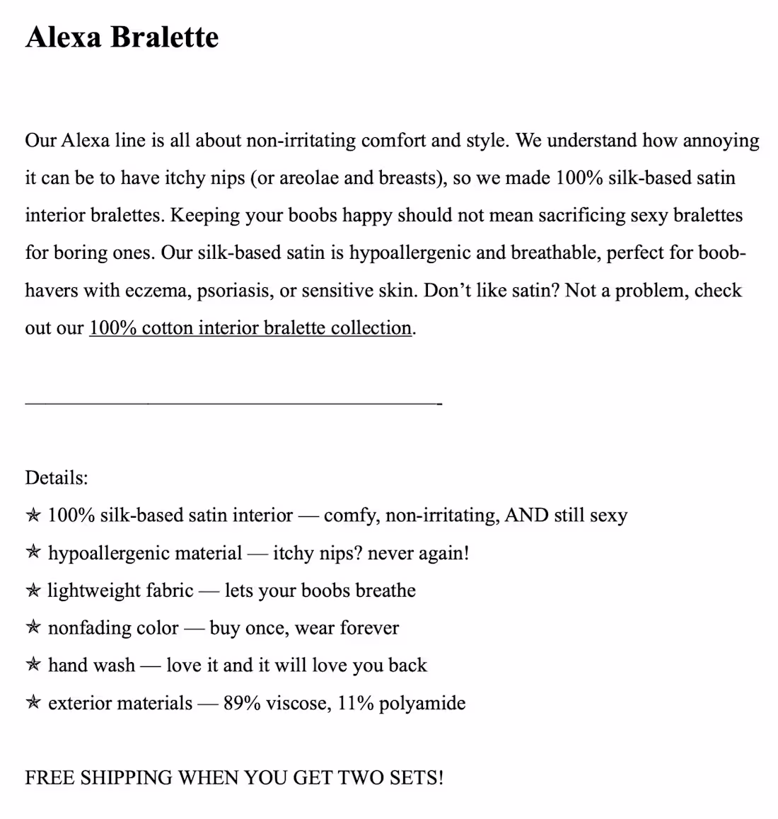 Cover image for Alexa Bralette