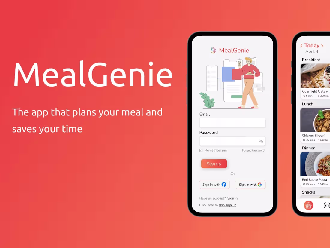 Cover image for MealGenie - Simplifying Meal Planning for Busy Lives