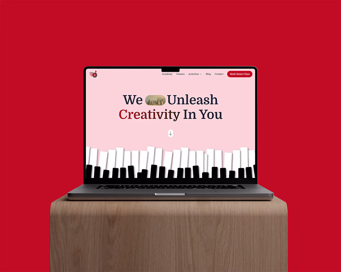 Cover image for Music Academy Website Redesign