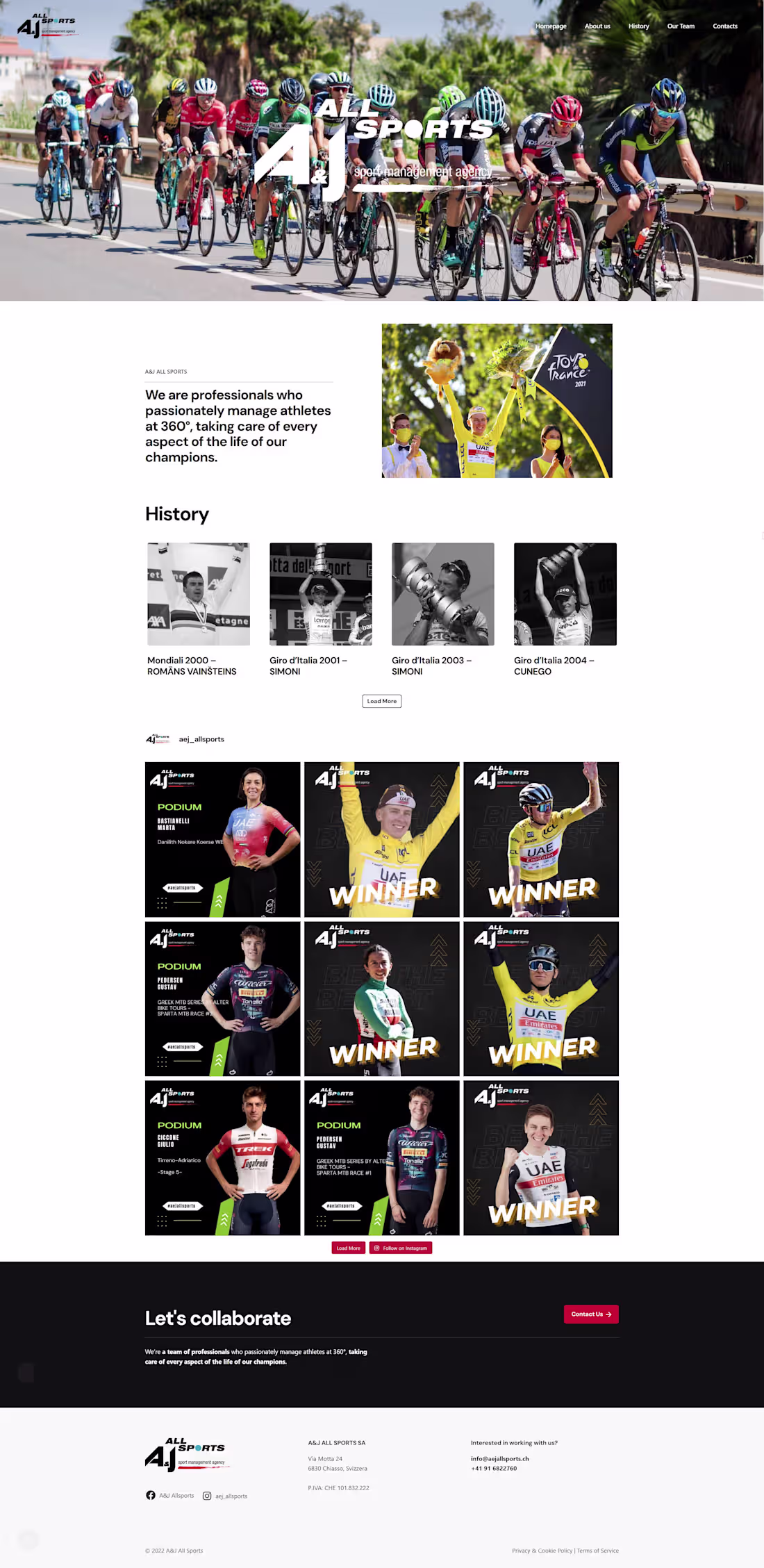 Cover image for Wordpress Web Development - Sport Management Agency