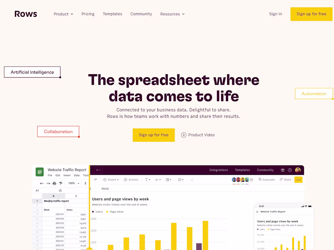 Cover image for rows.com