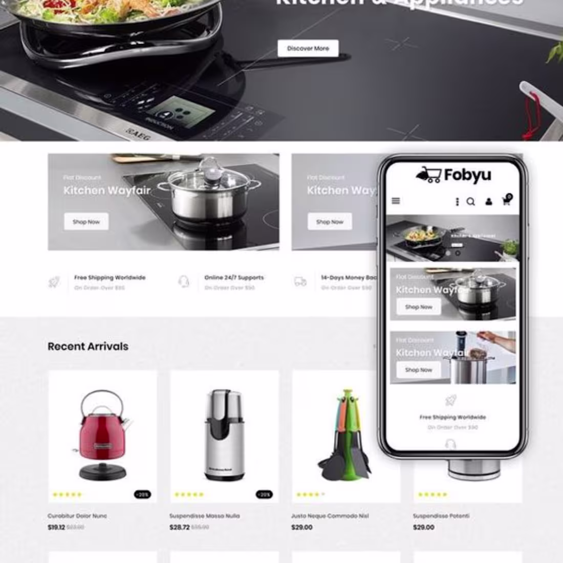Cover image for Shopify Website Design for Home Gadget Store