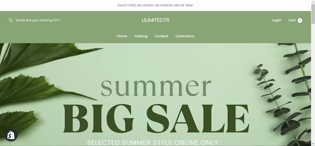 Cover image for Shopify 1 product store