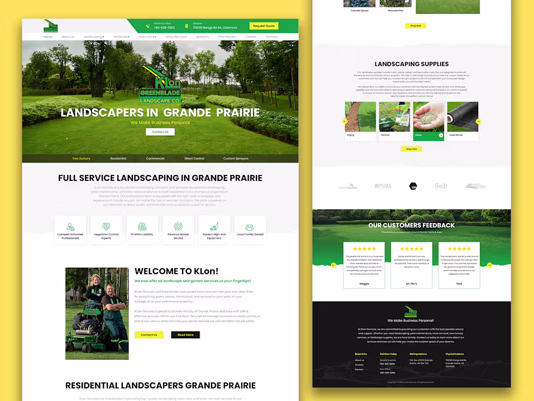 Cover image for Landscapers website design Landscapers Landing page