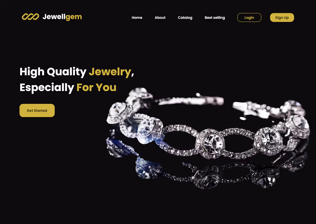 Cover image for Jewellgem - Home Page Web Design