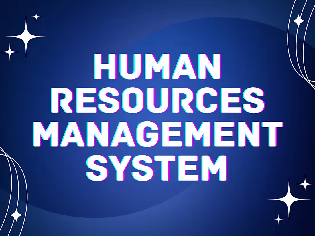 Cover image for Human Resources Management