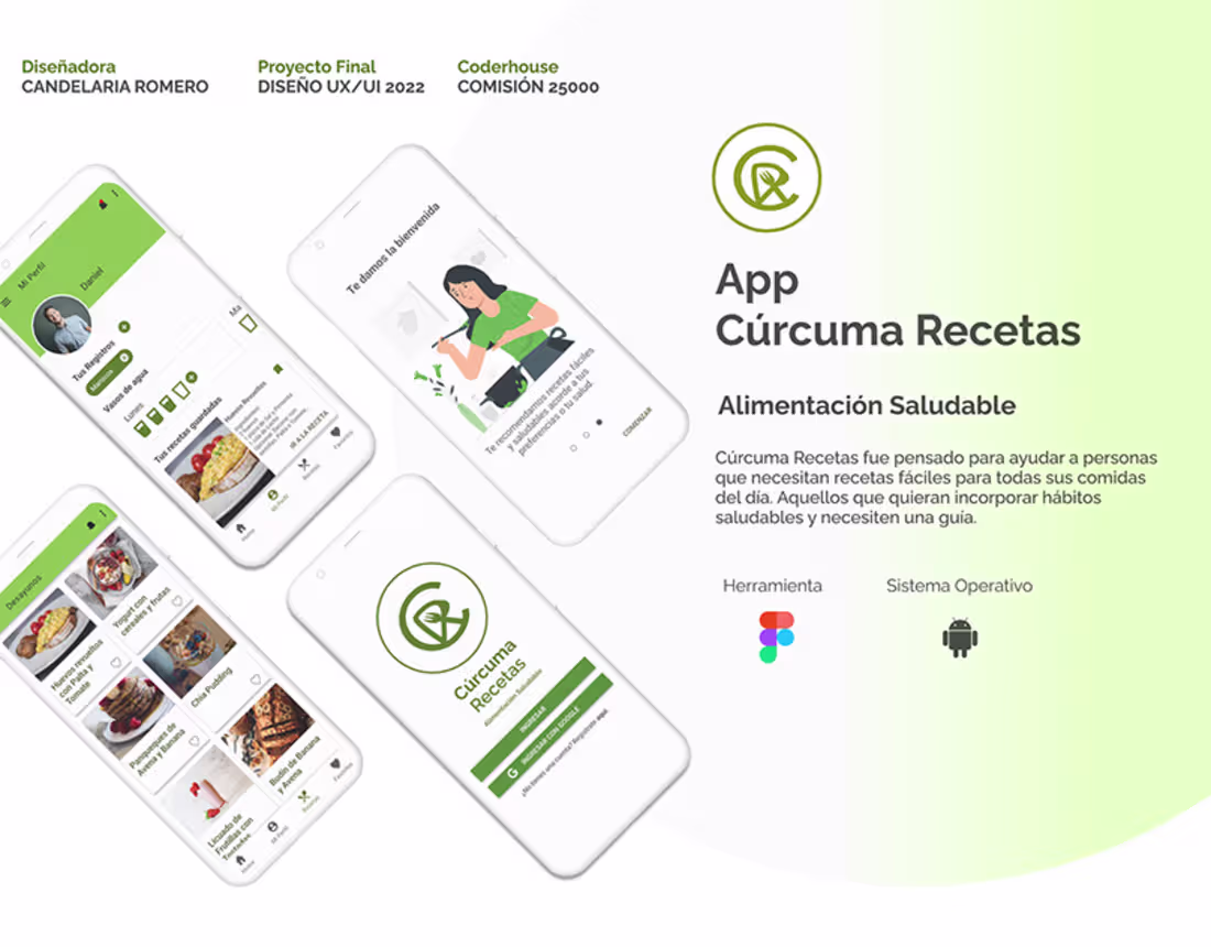 Cover image for Cúrcuma Recetas | UX/UI on Behance