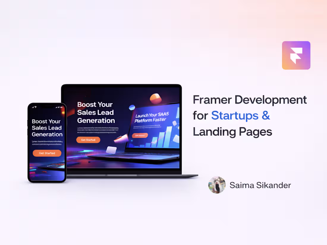 Cover image for Framer Development for Startups & Landing Pages