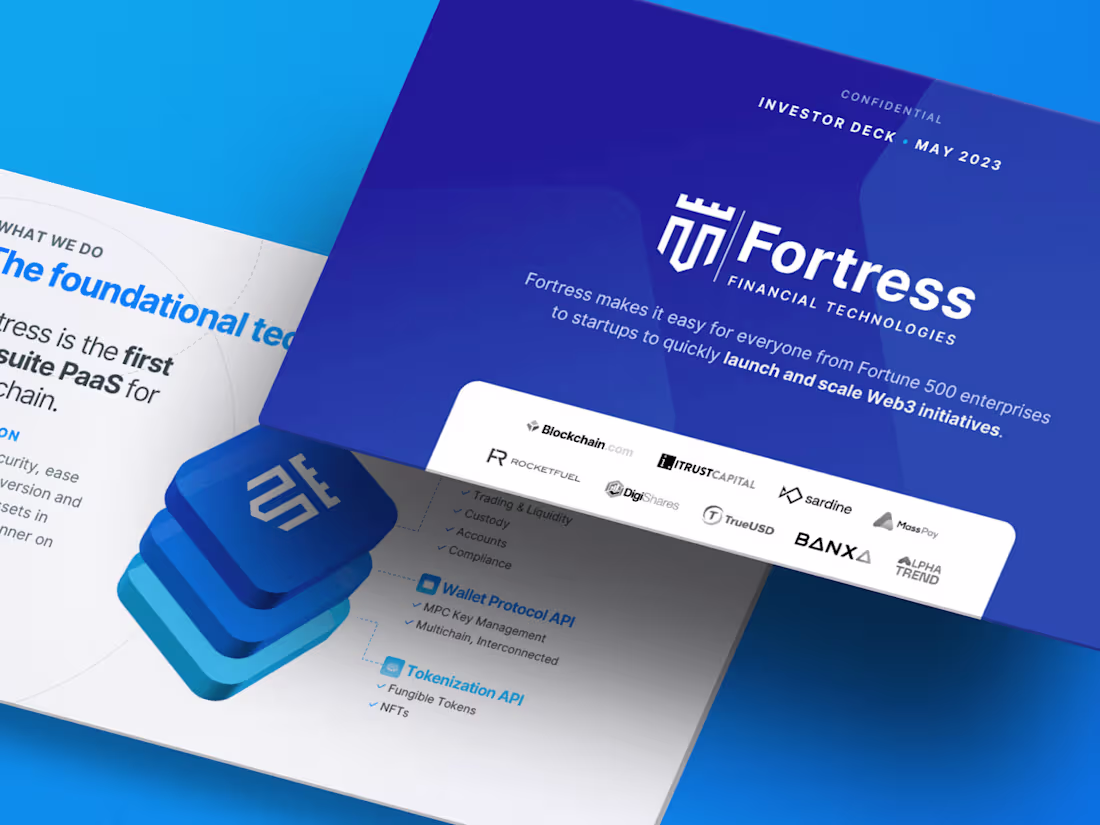 Cover image for Web3 / DeFi Pitch Deck: Fortress