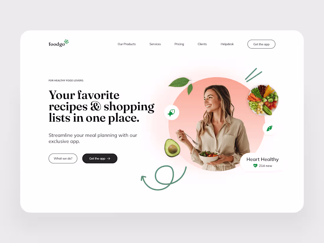 Cover image for Landing page hero website design