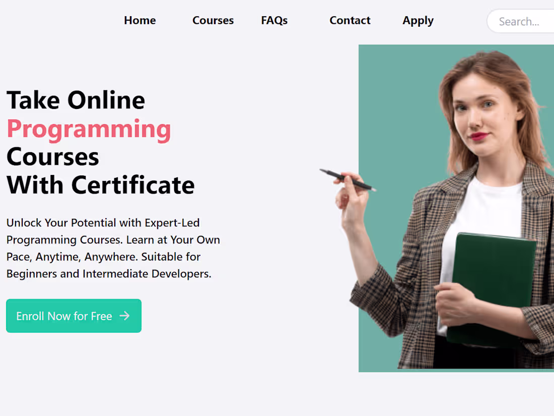 Cover image for eLearning Platform Website