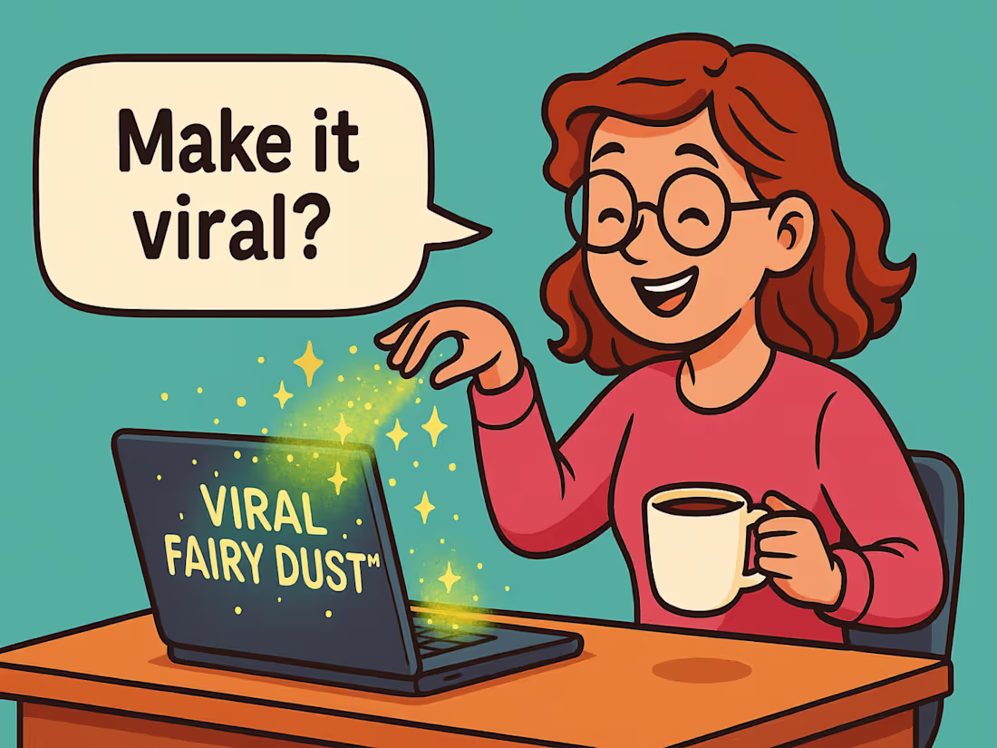Cover image for When Clients Say “Make It Viral” — A Copywriter’s Reality Check