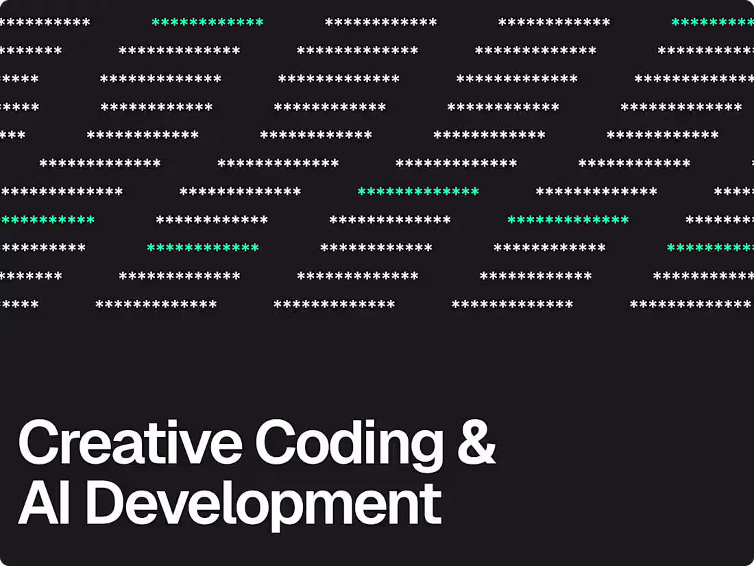 Cover image for Creative Coding & AI Development