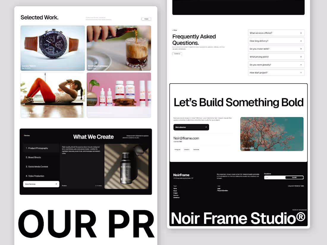 Cover image for NoiFrame Studio Website Design