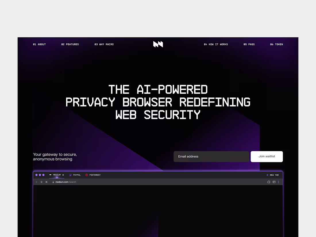 Cover image for Macro — Brand & Web Design