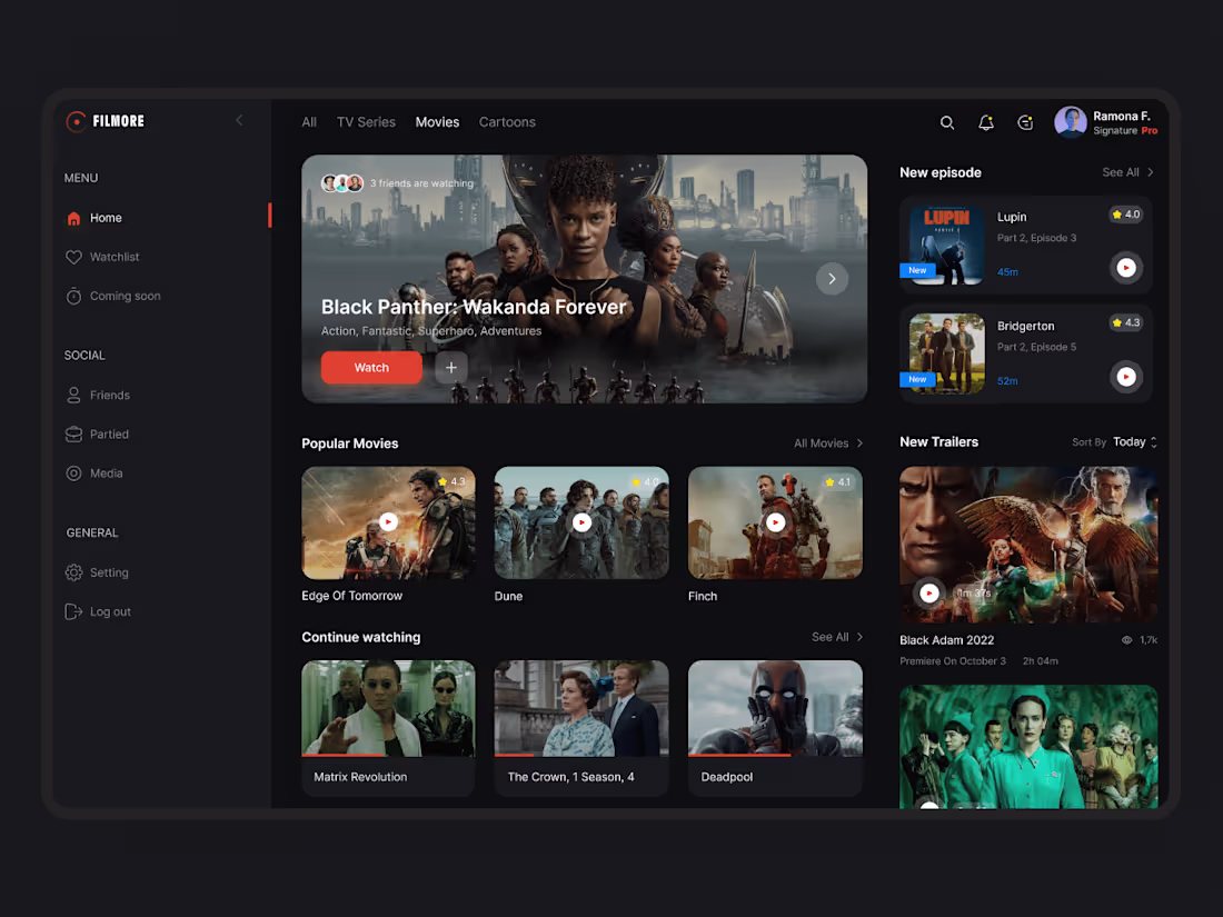 Cover image for Social-first movie streaming platform development
