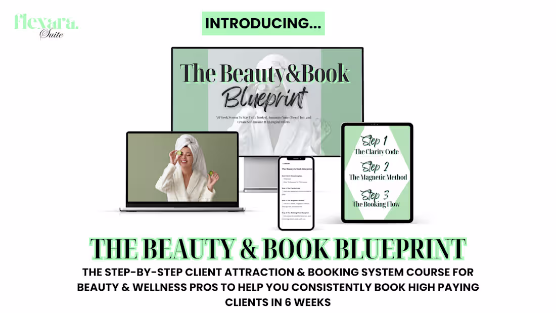 Cover image for Beauty to Book Blueprint - Course Training Deck Designed an ...