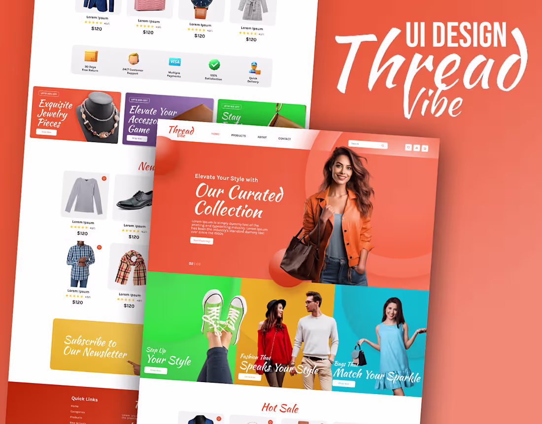 Cover image for APPAREL WEBSITE UI DESIGN
