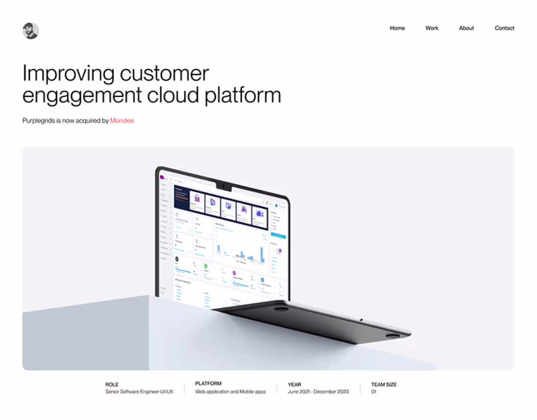 Cover image for Customer engagement platform :: Behance