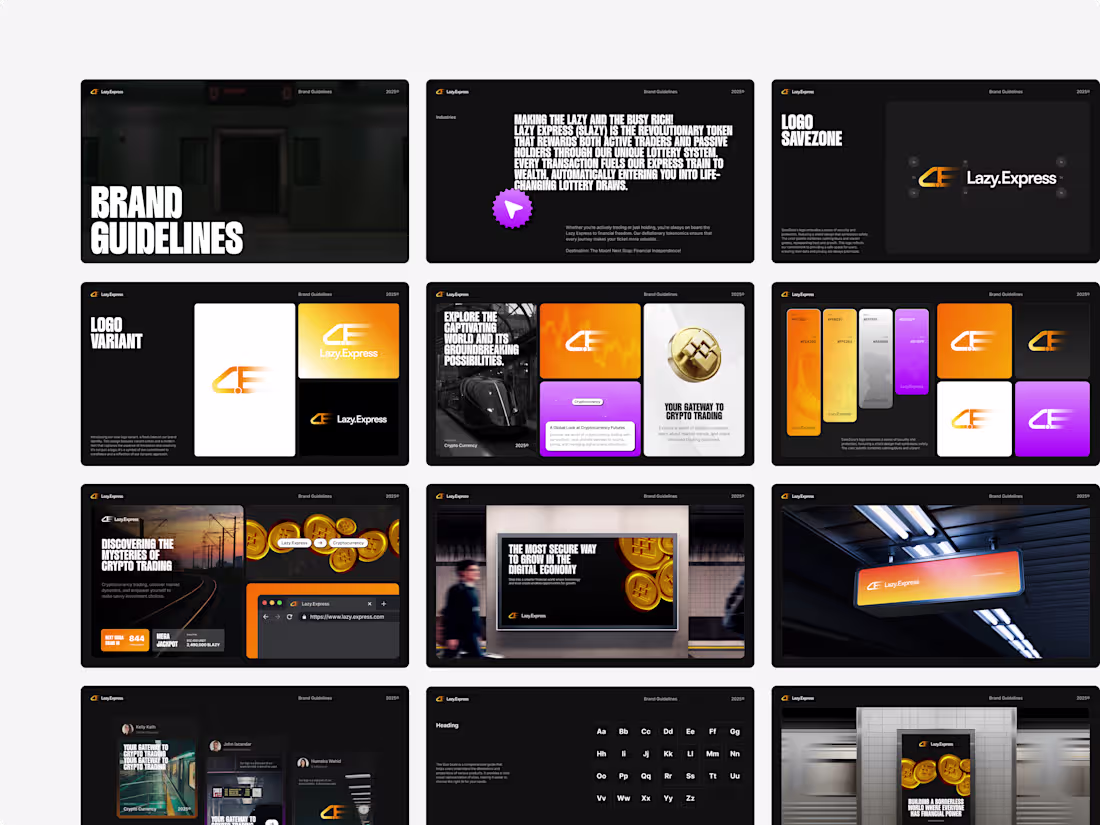 Cover image for Branding - Lazy Express, Visual Identity