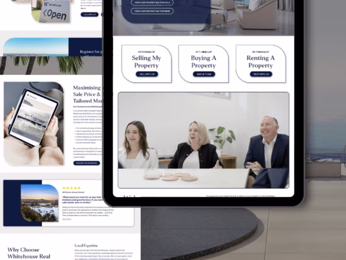 Cover image for REAL ESTATE COMPANY WEBSITE