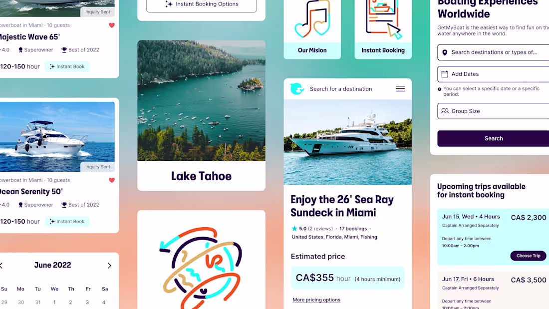 Cover image for Getmyboat: Brand Development & Illustration