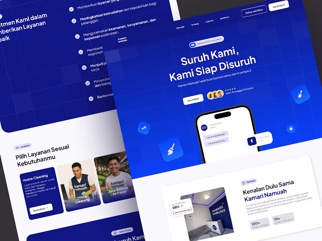 Cover image for Figma Landing Page – Kamari Namuah ✨