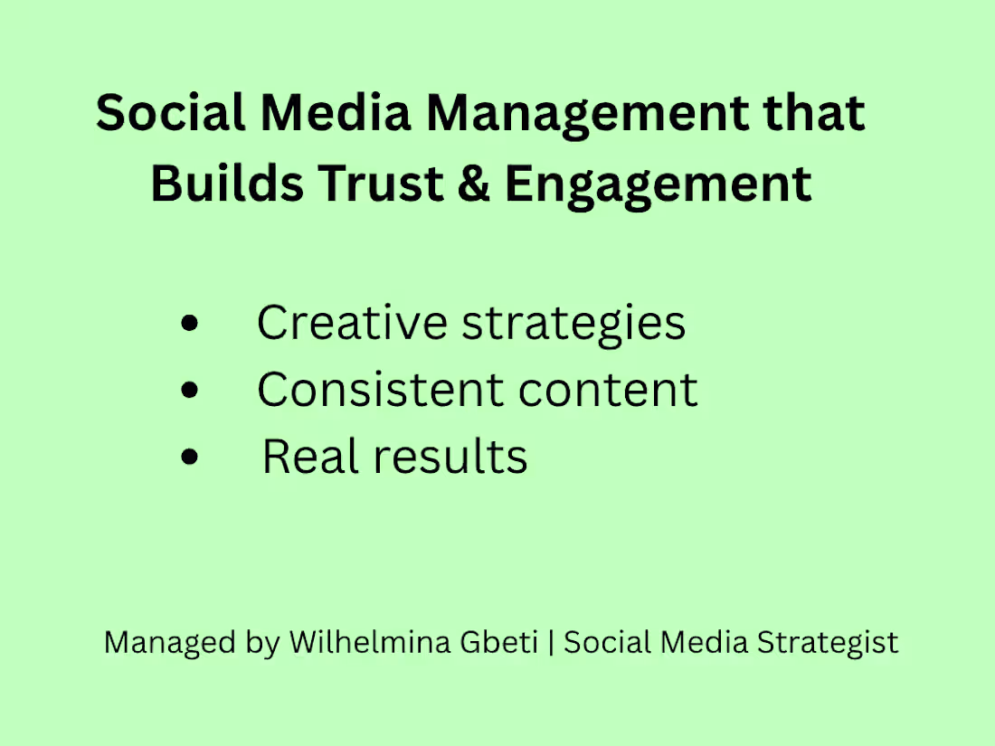 Cover image for Social Media Strategy & Management for Consistent Brand Growth