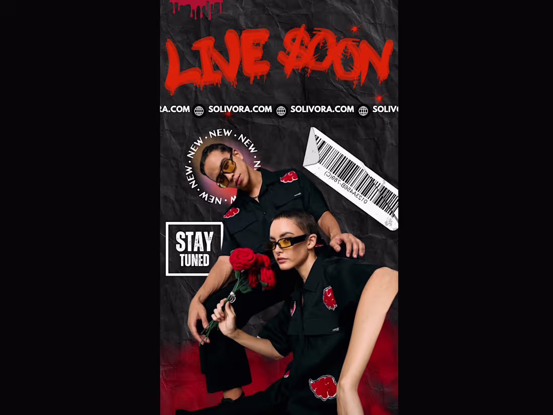 Cover image for Instagarm story post for an apperal brand.