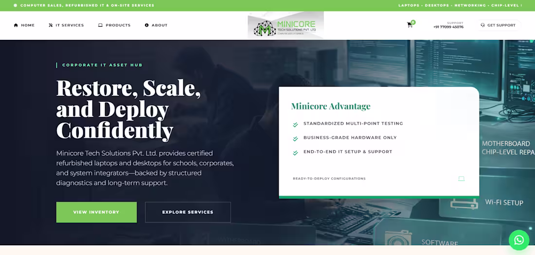 Cover image for Minicore Tech Solution is a