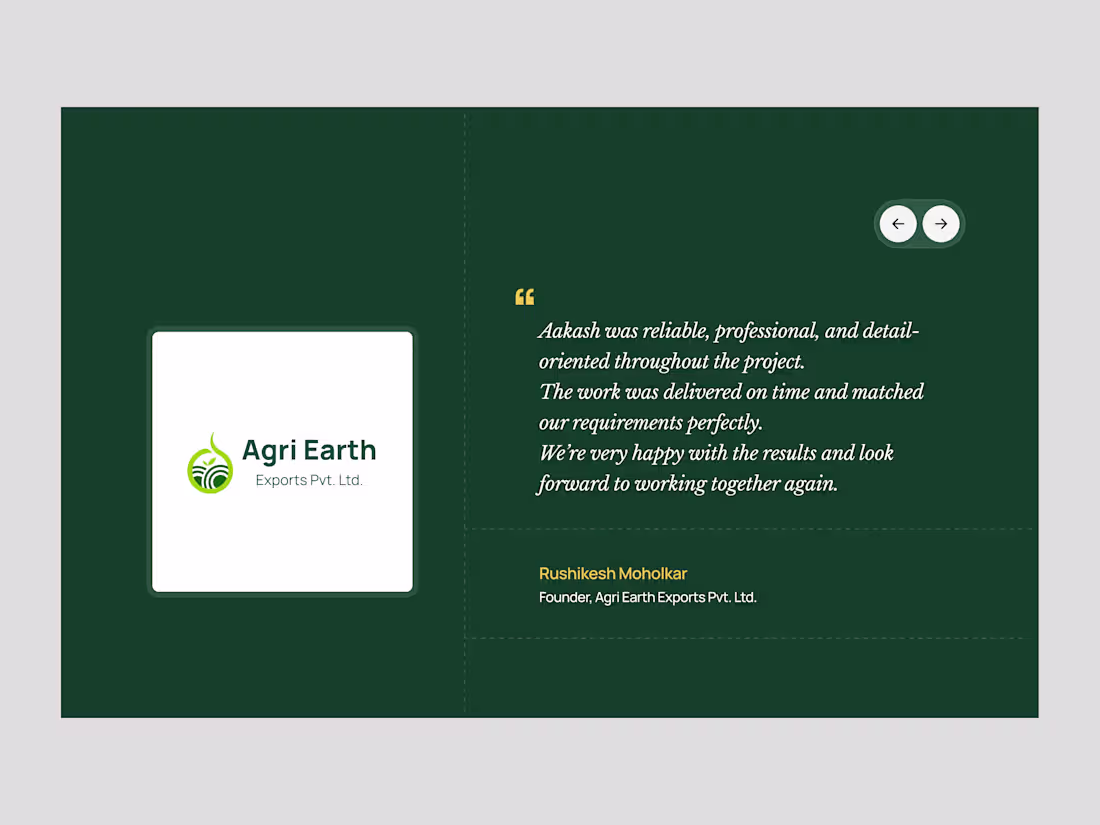 Cover image for Testimonial for a website project 🤝 - Custom UI/UX design -...