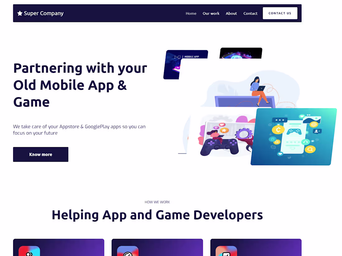 Cover image for Website Build for Super Company