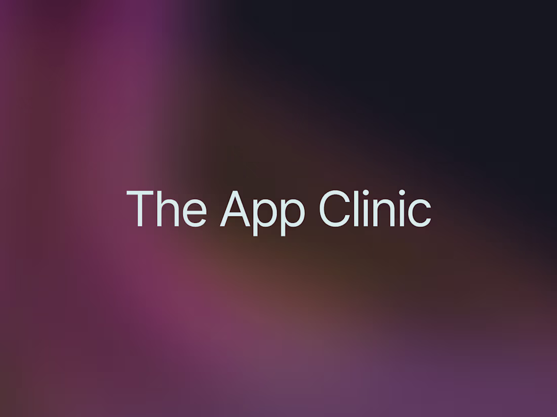 Cover image for The App Clinic – Product and design consulting