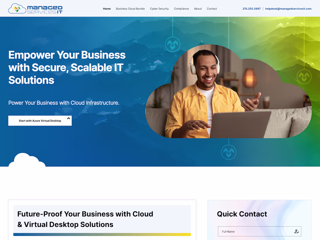 Cover image for IT Cloud Services Website Design