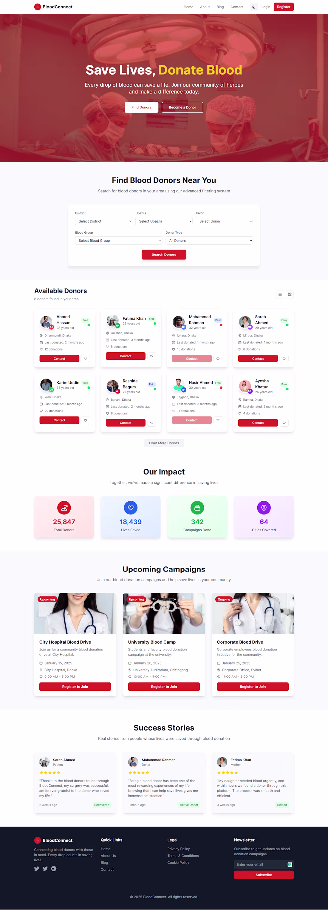 Cover image for Blood Donation Management System