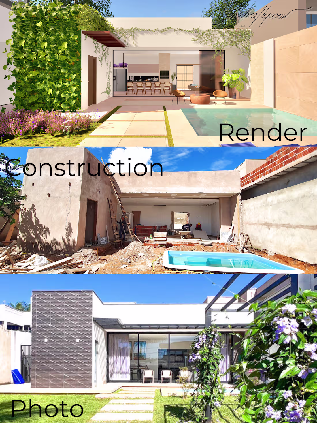Cover image for Flor do Cerrado House: Real vs. Render Case Study Project Go...