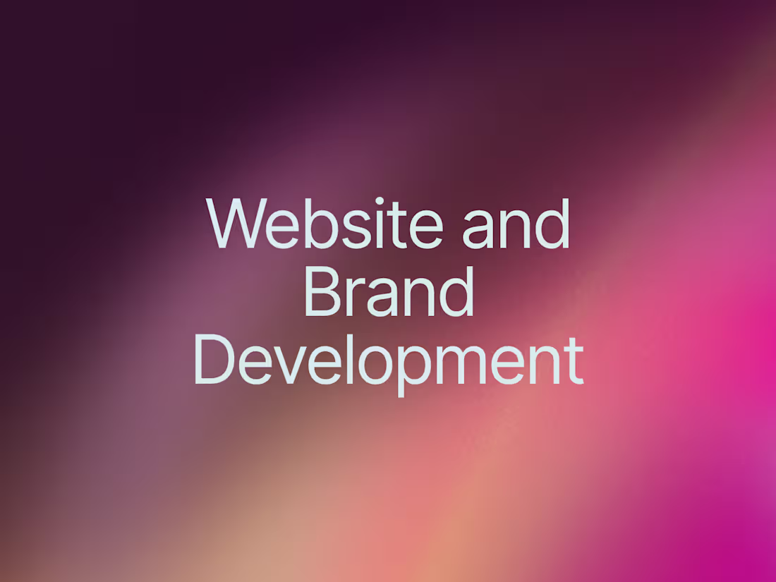 Cover image for Brand and Web Development