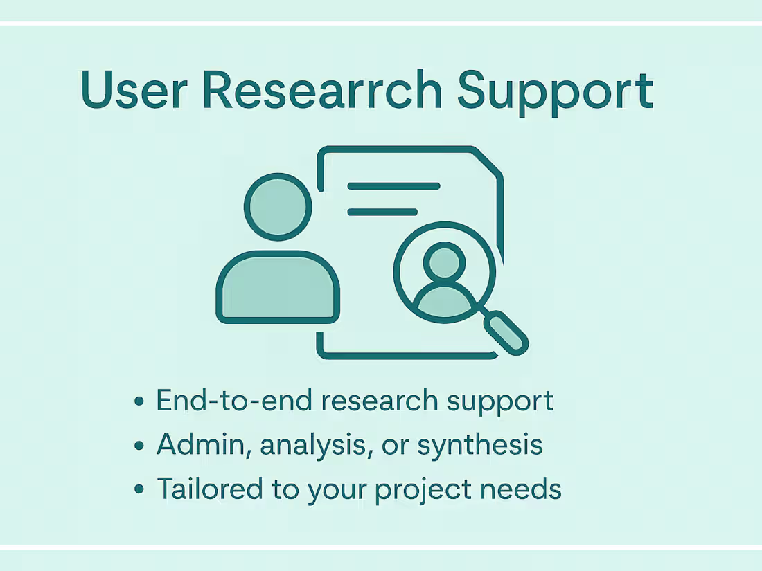 Cover image for User Research Support