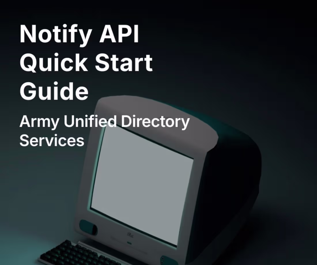 Cover image for AUDS Notify API Quick Start Guide