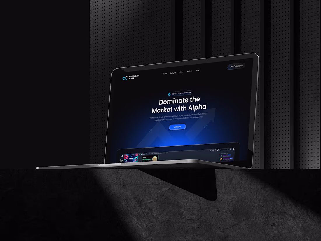 Cover image for UI/UX Crypto Community Landing page