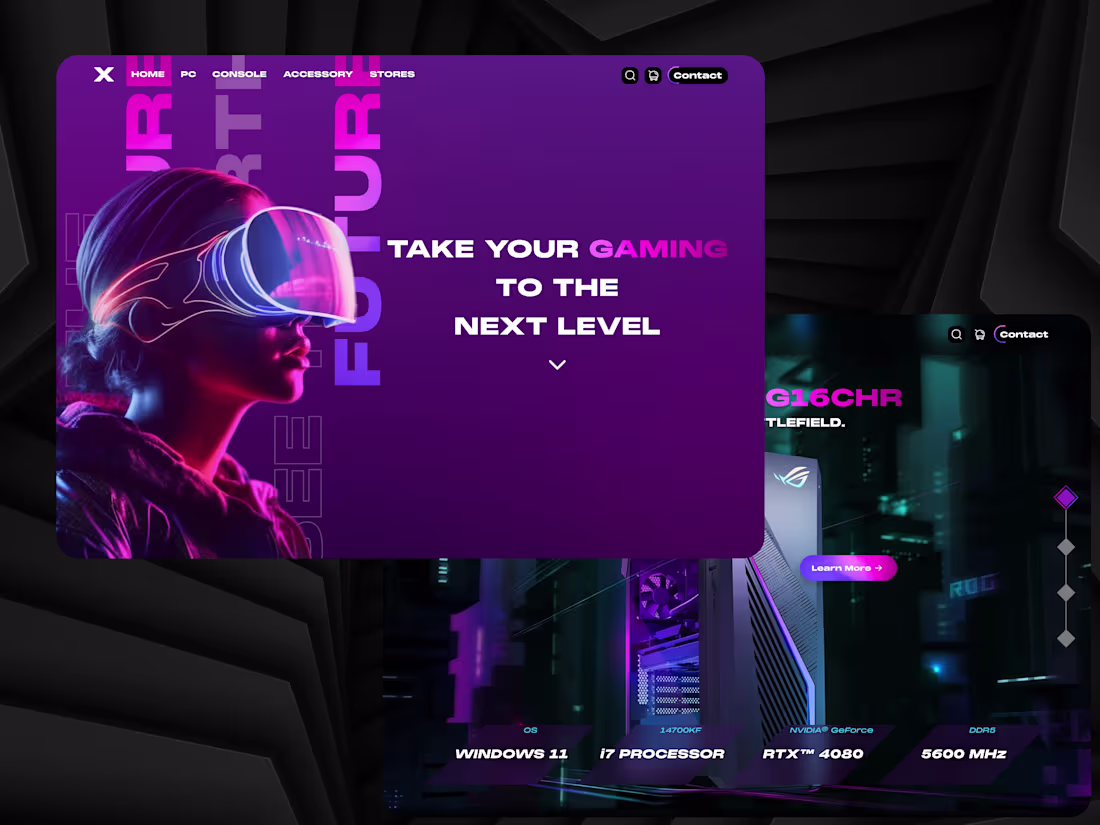 Cover image for E-Commerce Gaming Shop - UI/UX Design