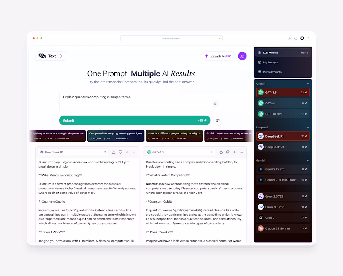 Cover image for SSSModel - AI Model Comparison Platform
