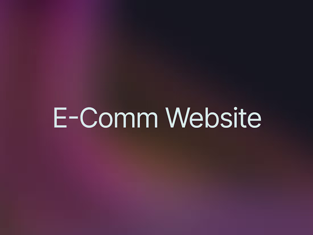 Cover image for Full Stack E-Commerce Wesbsite