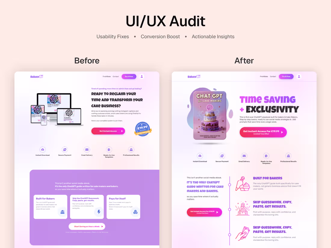 Cover image for UI/UX Audit & Redesign Plan