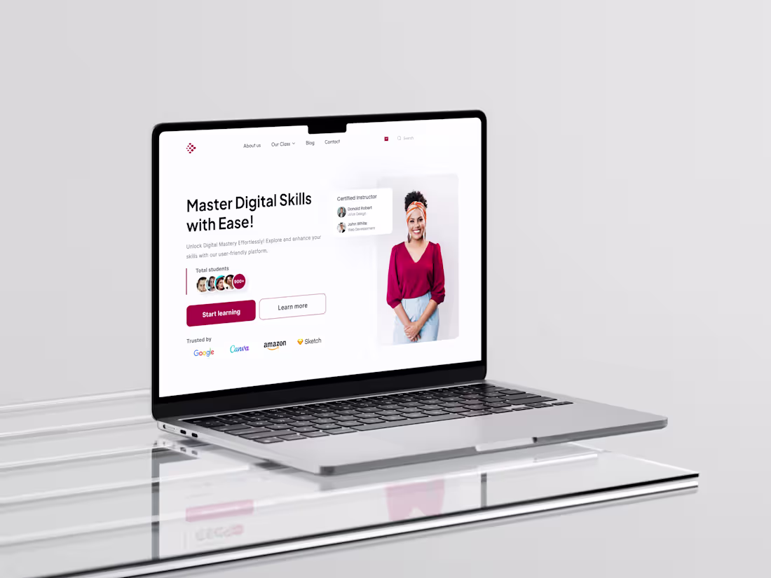 Cover image for Edutech Landing Page Design